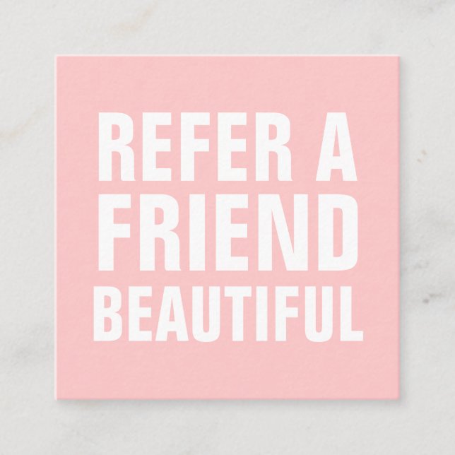 Minimalistiskt trendig refererar till en väns past rabattkort (Framsida)