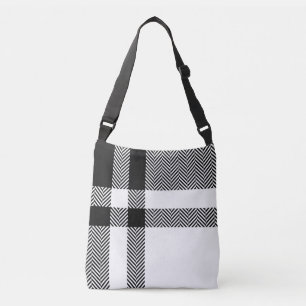 Minimalistiskt Trendig, svartvitt Axelväska