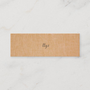 Minimalistiskt TTYS Faux Linen Mini-Affärskort Mini Visitkort