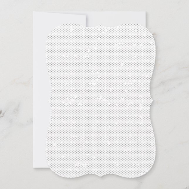 Minimalistiskt tusenskönamönster platta kort (Framsida)