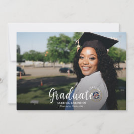 Minimalistiskt tvåfoto-Studenten-meddelande Meddelande