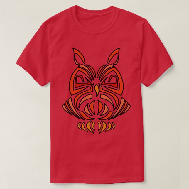 Minimalistiskt uggla t shirt (Design framsida)