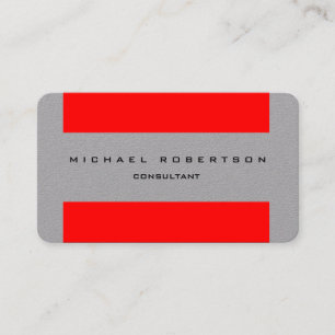 Minimalistiskt, unikt Speciellt Grått Red Visitkort