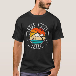 Minimalistiskt utomhusCoeur d Alene Idaho ID T Shirt