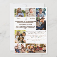 Minimalistiskt vad ett års fotokollage jul