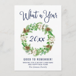 Minimalistiskt vad per år God jul Hälsning Julkort