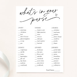 Minimalistiskt vad som finns i din Möhippa-spelkor Inbjudningar