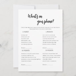 Minimalistiskt vad som finns på din Mobila Möhippa Inbjudningar
