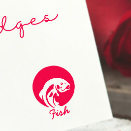 Minimalistiskt val av fiskmjöl i Bröllop Stämpel