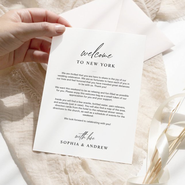 Minimalistiskt välkomstkort - kort (Skapare uppladdad)