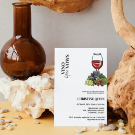 Minimalistiskt Vino före vows Möhippa vin Inbjudningar