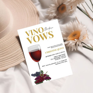 Minimalistiskt Vino före vows Möhippa vin Inbjudningar