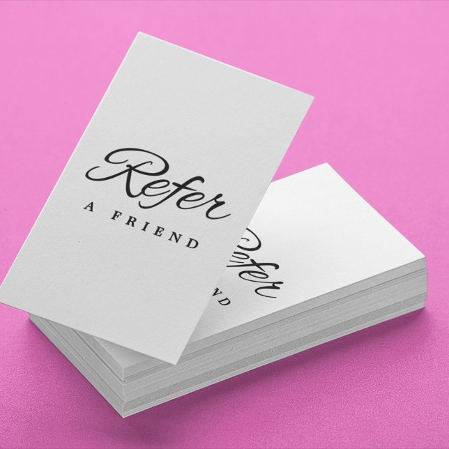 Minimalistiskt visitkort (Minimalist Business Referral Card)