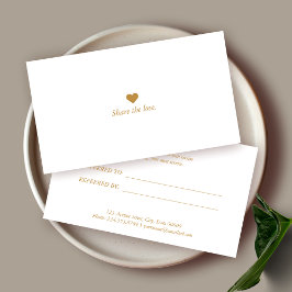 Minimalistiskt visitkort