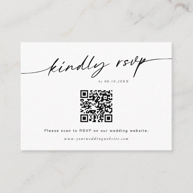 Minimalistiskt visitkort för OSA av streckkodshölj Tilläggskort (Framsida)