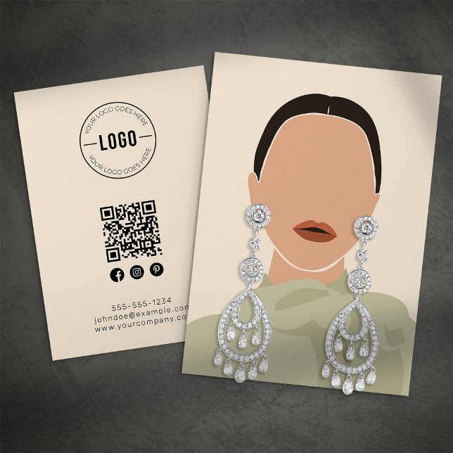 Minimalistiskt Visning av Cream-juveler (Skapare uppladdad)