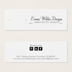 Minimalistiskt Visning för stavavläsning Litet Visitkort