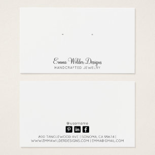 Minimalistiskt Visning för stavavläsning Visitkort