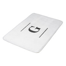 Minimalistiskt vitt enkelt monogram