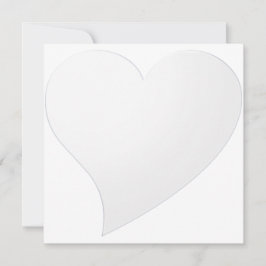 Minimalistiskt, vitt, stort hjärthjärthjärtans dag