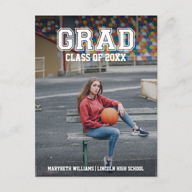 Minimalistiskt vykort för fotoannonsering i Studen (Framsida)