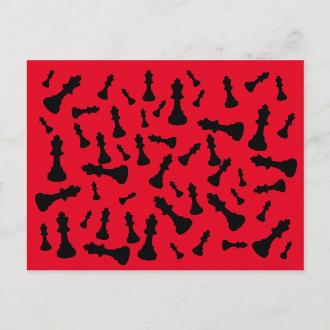 Minimalistiskt vykort för popup-konst Kung (Framsida)