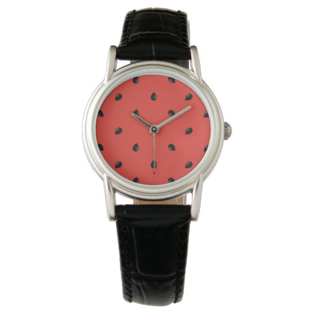 Minimalistiskt Watermelon Seed Mönster Armbandsur (Framsida)