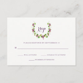 Minimalistiskt Winery | Vineyard Bröllop Response OSA Kort