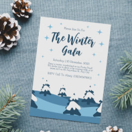 Minimalistiskt Winter Party Inbjudningar