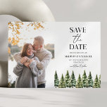 Minimalistiskt Winter Snowy Gräs Träd Photo Bröllo Spara Datumet<br><div class="desc">Det här är ett minimalistiskt vinterkort för Träd Anpassningsbar Bild Bröllop spara datum i Gräs!</div>