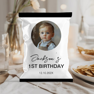 Minimalistiskt Wrapper för Barns födelsedag Chip Reklamblad