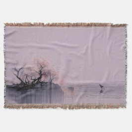 Minimalistiskt Zen liggande Filt