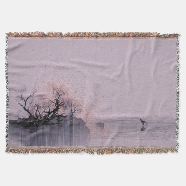 Minimalistiskt Zen liggande Filt (Framsidan)