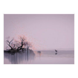 Minimalistiskt Zen liggande Fototryck