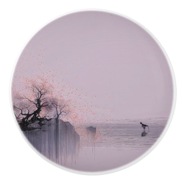 Minimalistiskt Zen liggande Knopp (Framsidan)