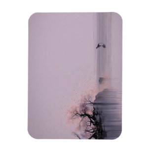 Minimalistiskt Zen liggande Magnet