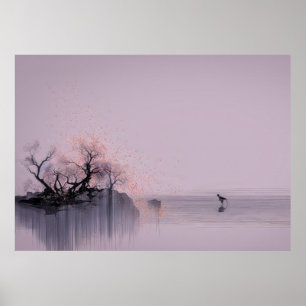 Minimalistiskt Zen liggande Poster