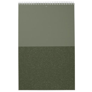 Minimalistkalender för Grönt med två ton - Anpassn Kalender