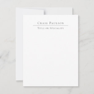 Minimalistkort för attraktiv Professionell