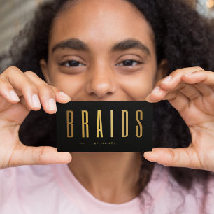 Minimalistkort för Black & Guld-bromsar Visitkort