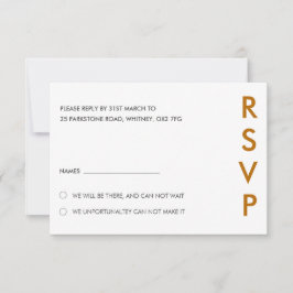 Minimalistkort för Bröllop OSA Inbjudningar