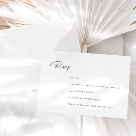 Minimalistkort för elegant-Bröllop OSA