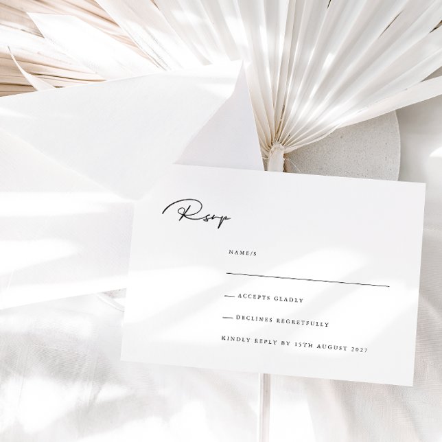 Minimalistkort för elegant-Bröllop OSA (Skapare uppladdad)