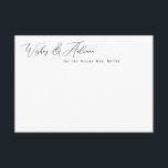 Minimalistkort för elegant och Önskemål Tilläggskort<br><div class="desc">Den här eleganten har en skriptrubrik i valfritt färg och din anpassade text. Lägg till texten med hjälp av mallformuläret. Markera alternativet om du vill anpassa texten stilar och färg ytterligare.</div>