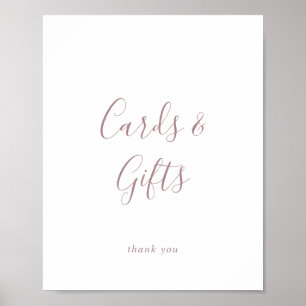 Minimalistkort för Guld och presentationer i Ro Poster