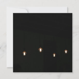 Minimalistkort för lätt lökar med snyggt