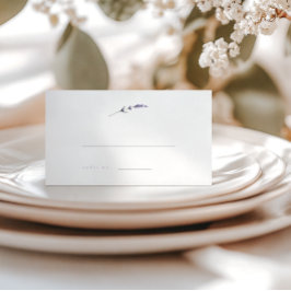 Minimalistkort för lavender Stem Bröllop Placeringskort