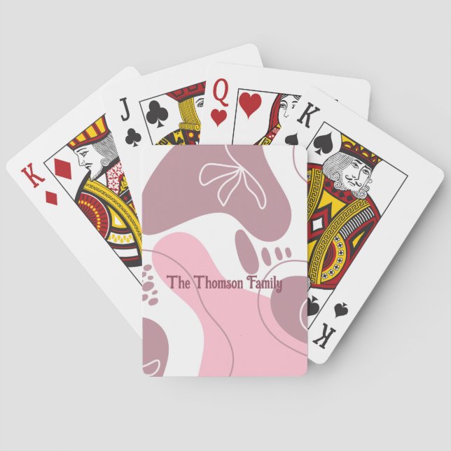 Minimalistkort för Mönster Casinokort (Baksidan)