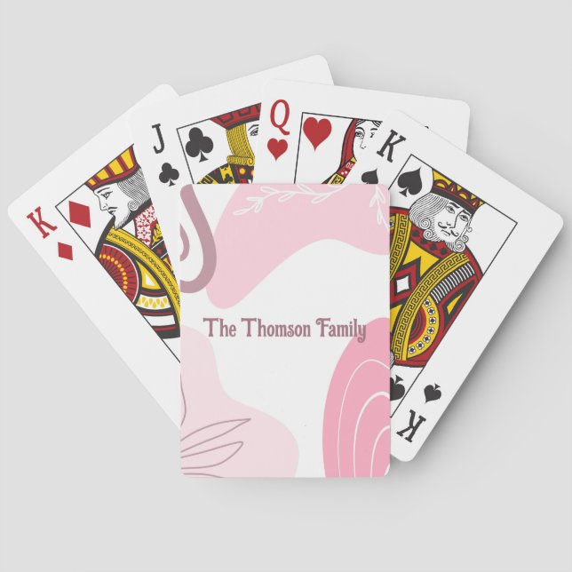 Minimalistkort för Mönster Casinokort (Baksidan)