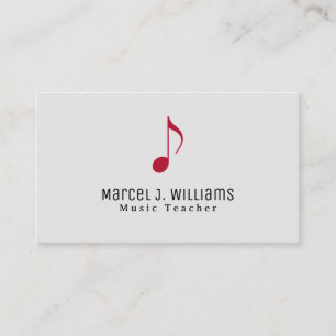 Minimalistkort för musiker-Professionell Visitkort